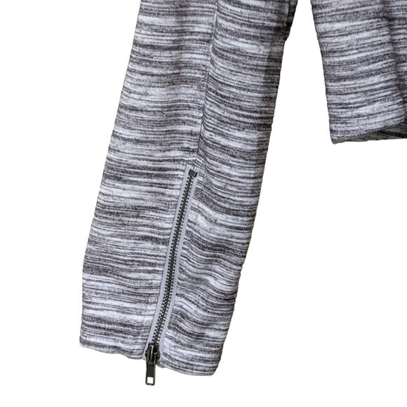 Cupcake and Cashmere McLaren gray marl moto asymmetric zip jacket size M - Picture 5 of 9